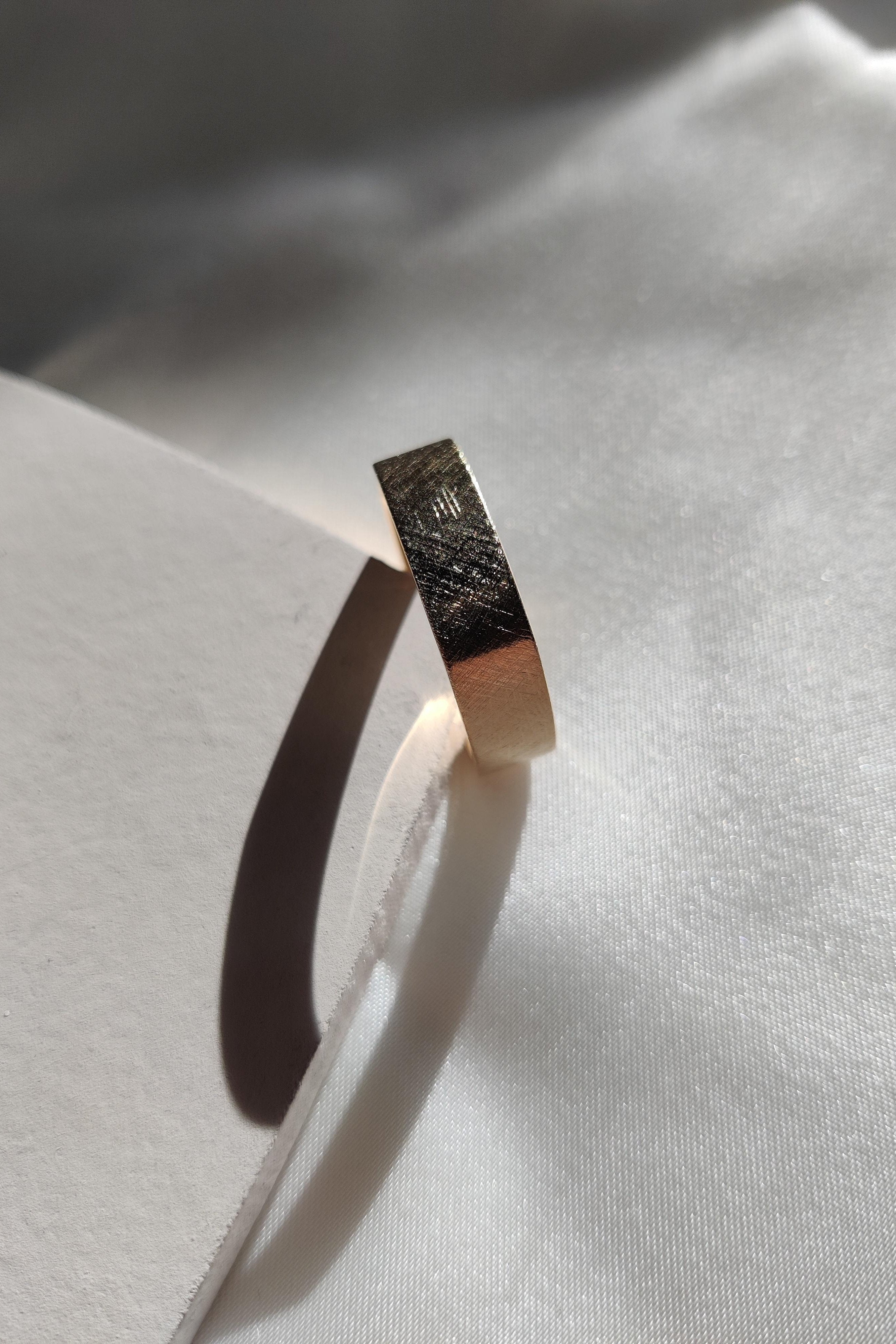 Square Wedding Ring with Ice Finish-The Diamond Setter