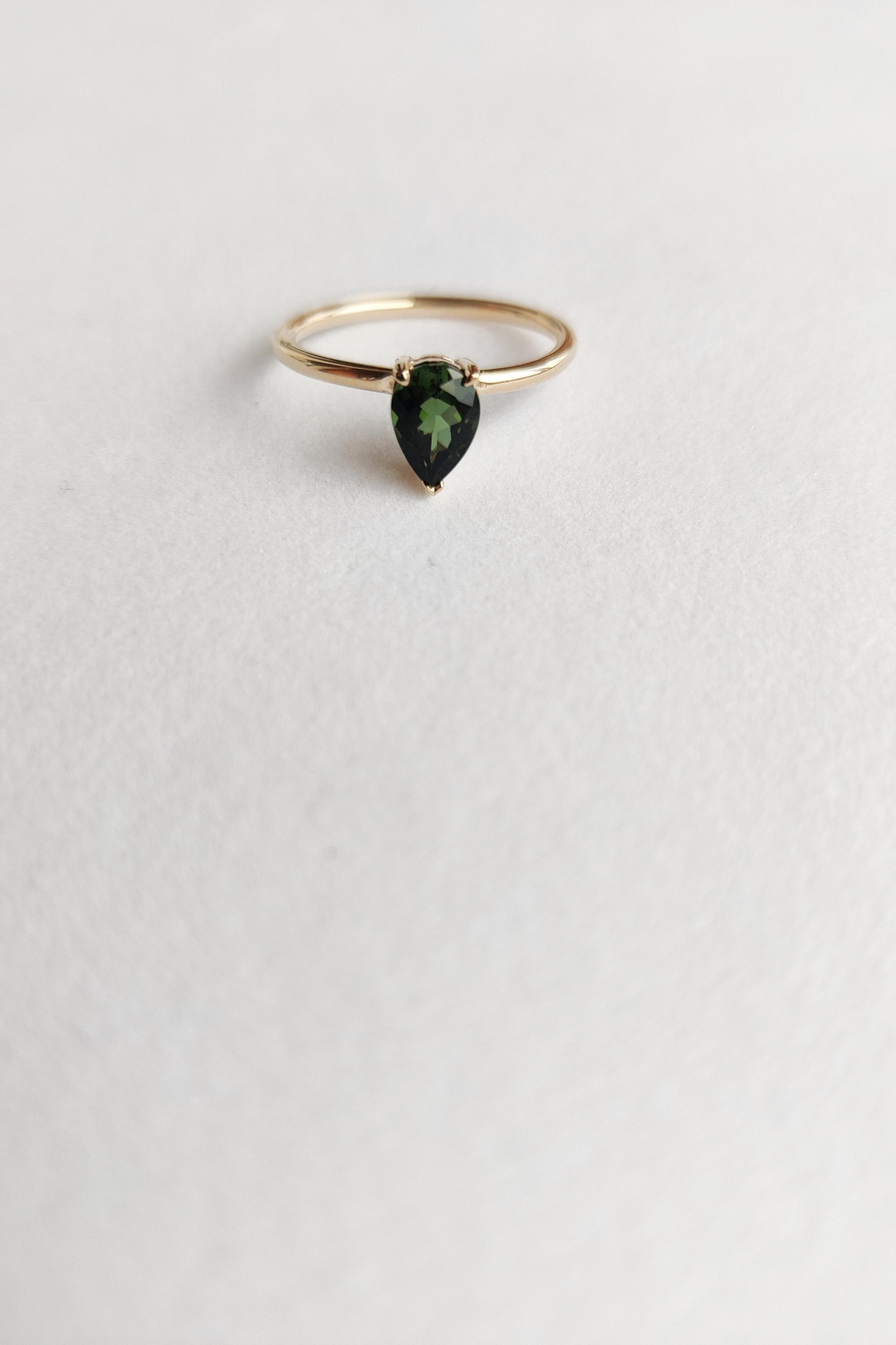 Green Tourmaline Ring-The Diamond Setter