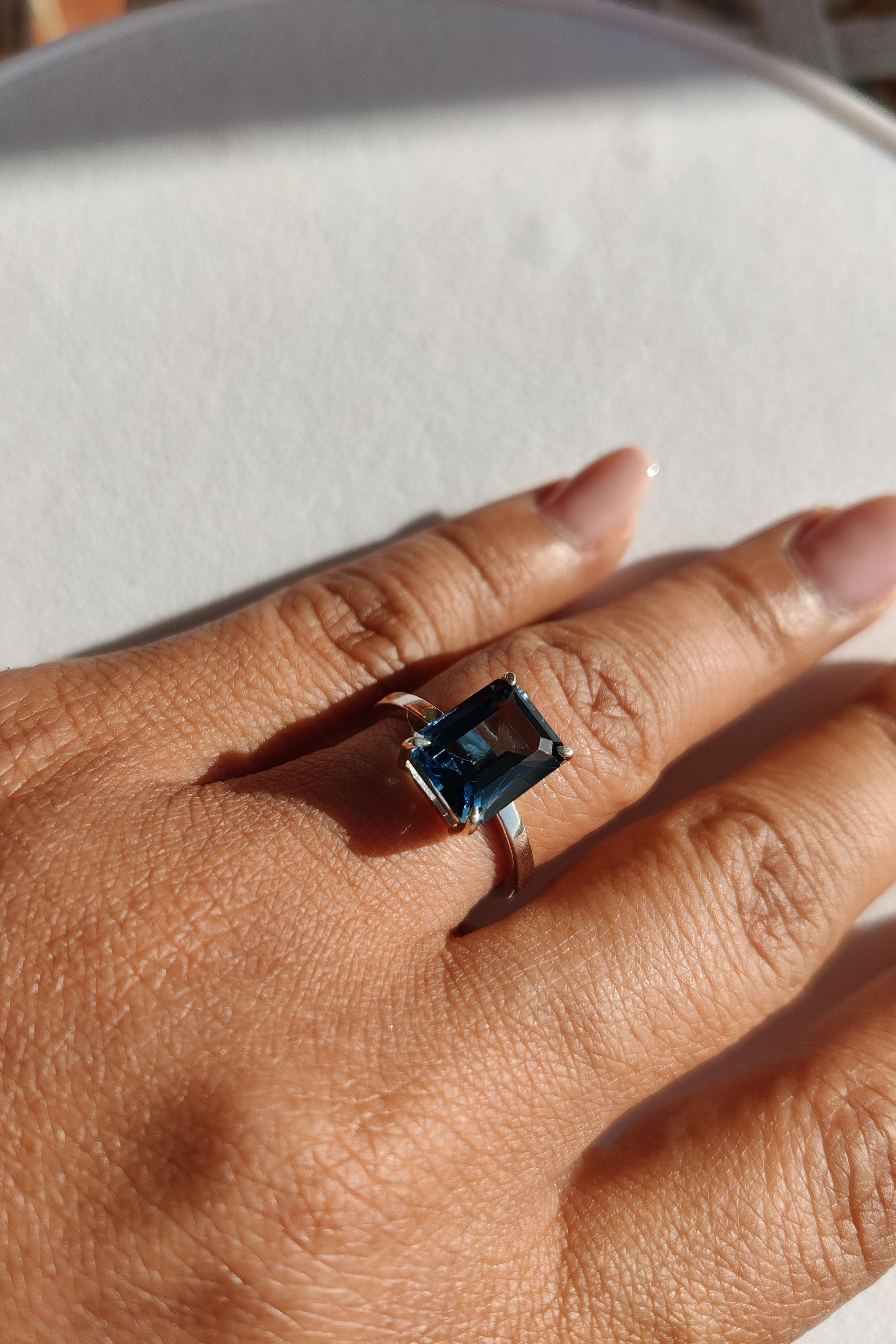 London Blue Topaz Dress Ring-The Diamond Setter