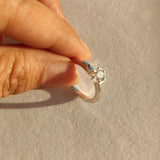 Hex Diamond Engagement Ring-The Diamond Setter