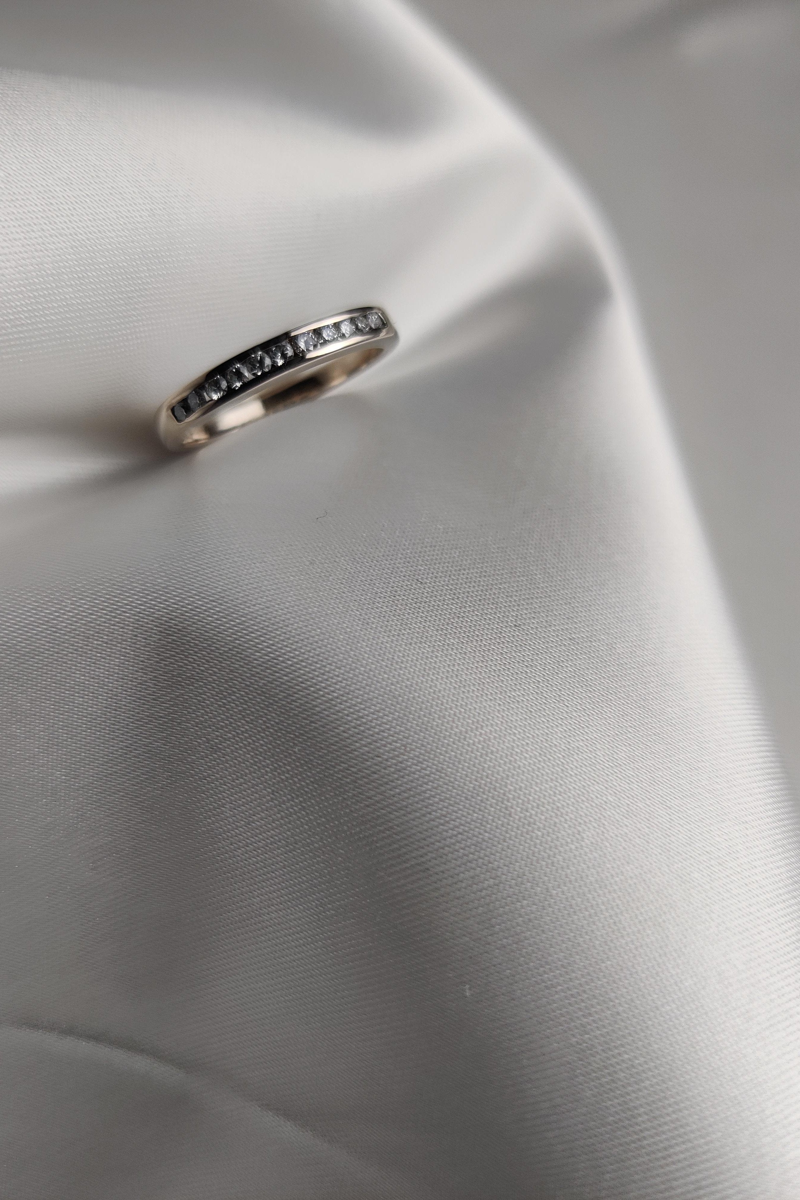 Half Eternity Ring with Channel Set Diamonds-The Diamond Setter