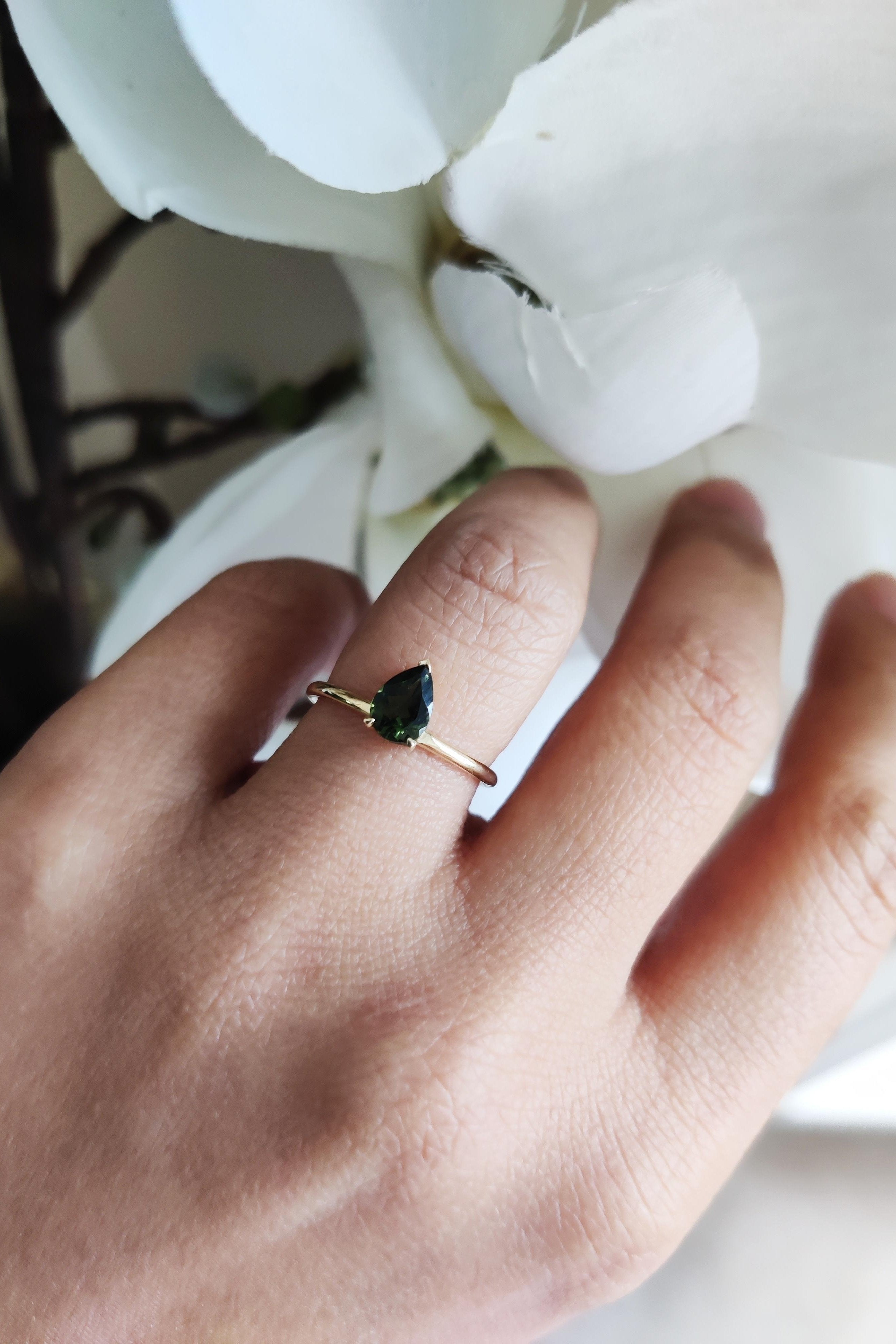 Green Tourmaline Ring-The Diamond Setter