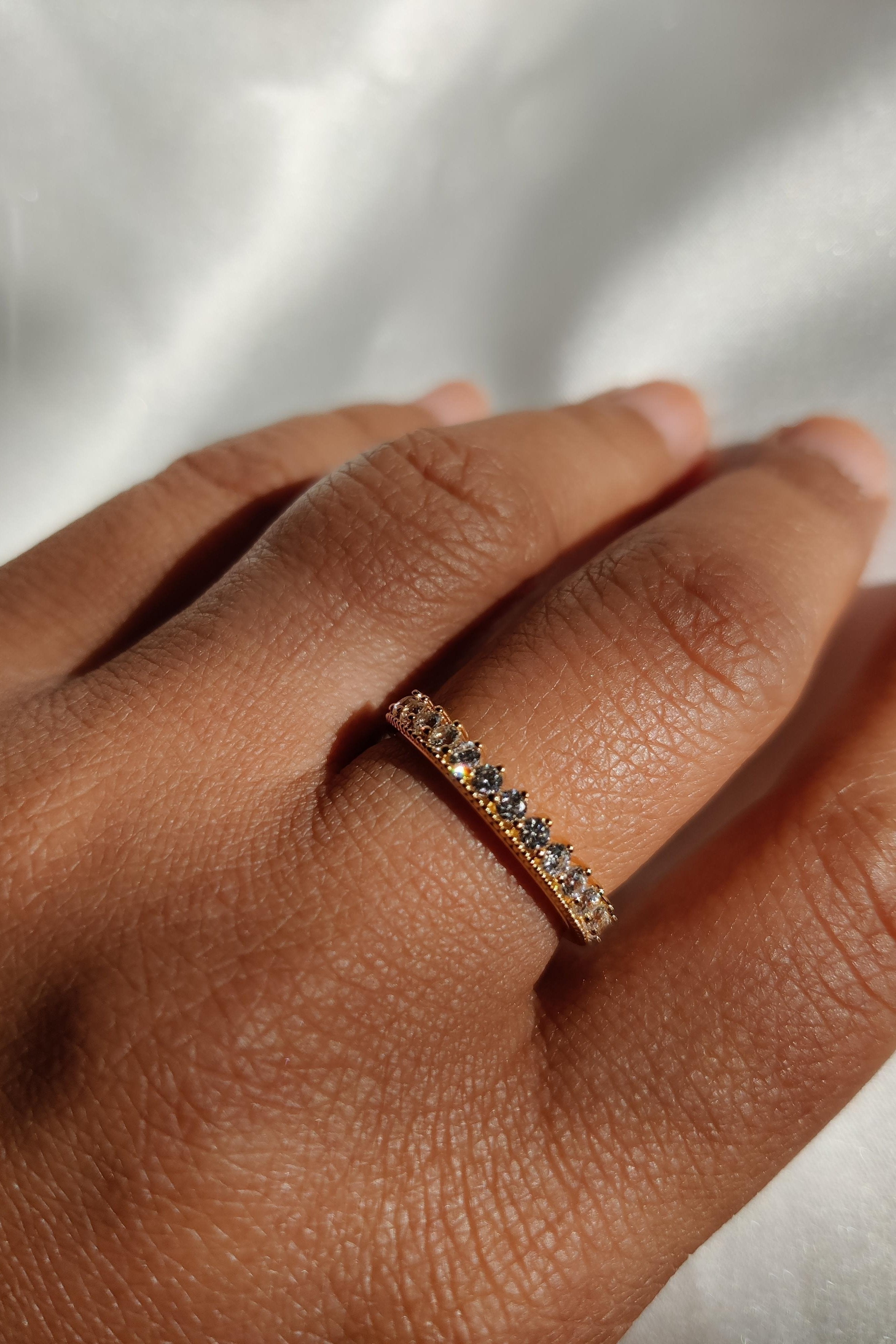Tiara Ring with diamonds-The Diamond Setter